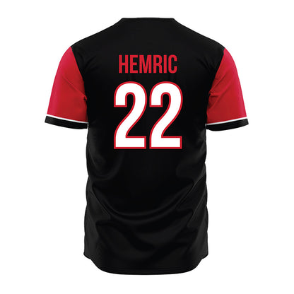 NC State - NCAA Baseball : Luke Hemric - Black Jersey-1