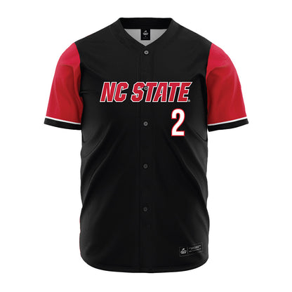 NC State - NCAA Baseball : Mikey Ryan - Black Jersey-0