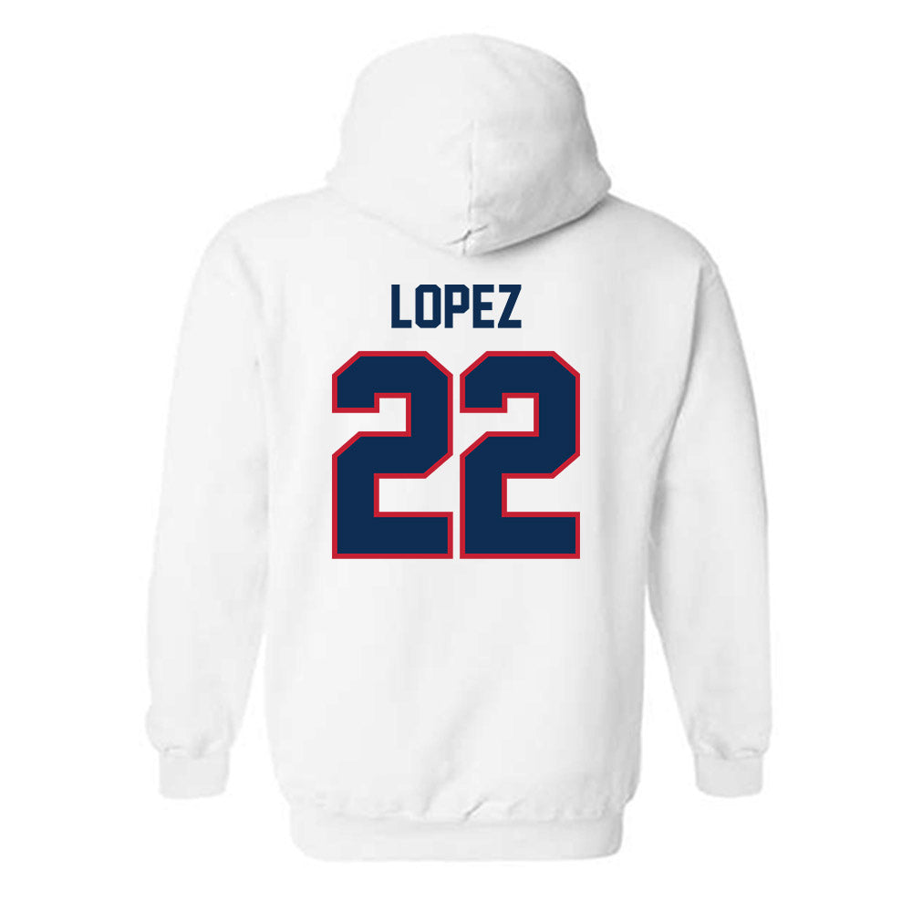 FAU - NCAA Baseball : Jonathan Lopez - Classic Shersey Hooded Sweatshirt-1