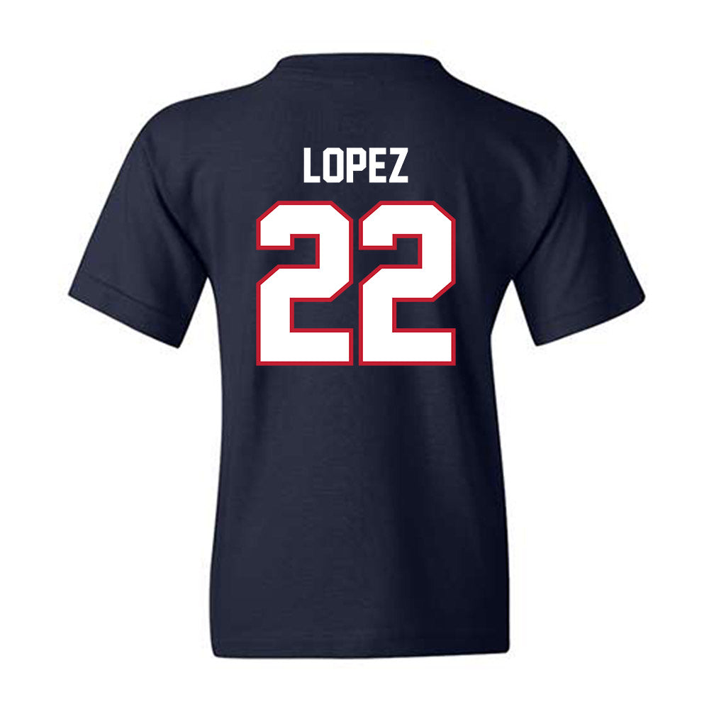 FAU - NCAA Baseball : Jonathan Lopez - Classic Shersey Youth T-Shirt-1