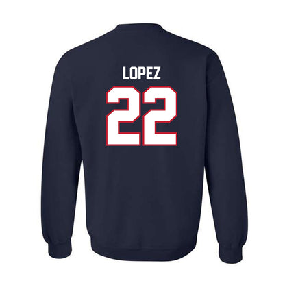 FAU - NCAA Baseball : Jonathan Lopez - Classic Shersey Crewneck Sweatshirt-1