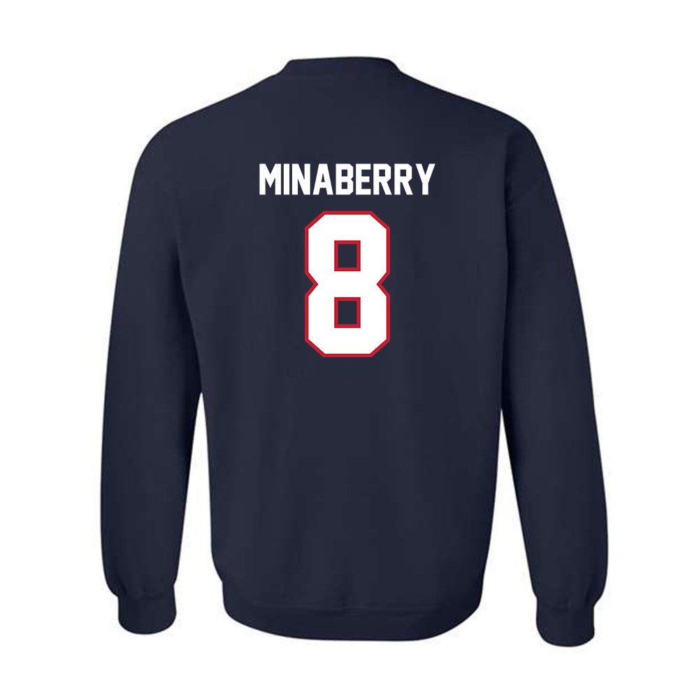 FAU - NCAA Baseball : Justin Minaberry - Classic Shersey Crewneck Sweatshirt-1