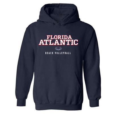 FAU - NCAA Beach Volleyball : Allison Spittal - Classic Shersey Hooded Sweatshirt-0