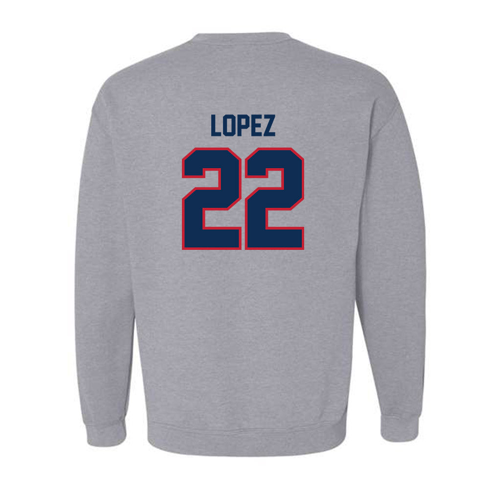 FAU - NCAA Baseball : Jonathan Lopez - Classic Shersey Crewneck Sweatshirt-1