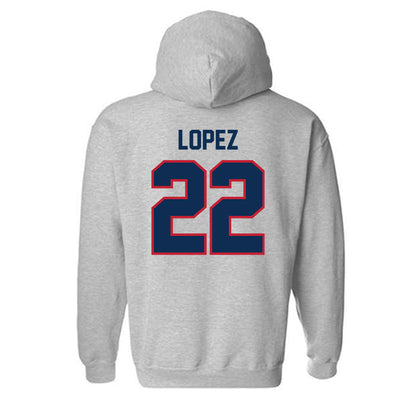 FAU - NCAA Baseball : Jonathan Lopez - Classic Shersey Hooded Sweatshirt-1