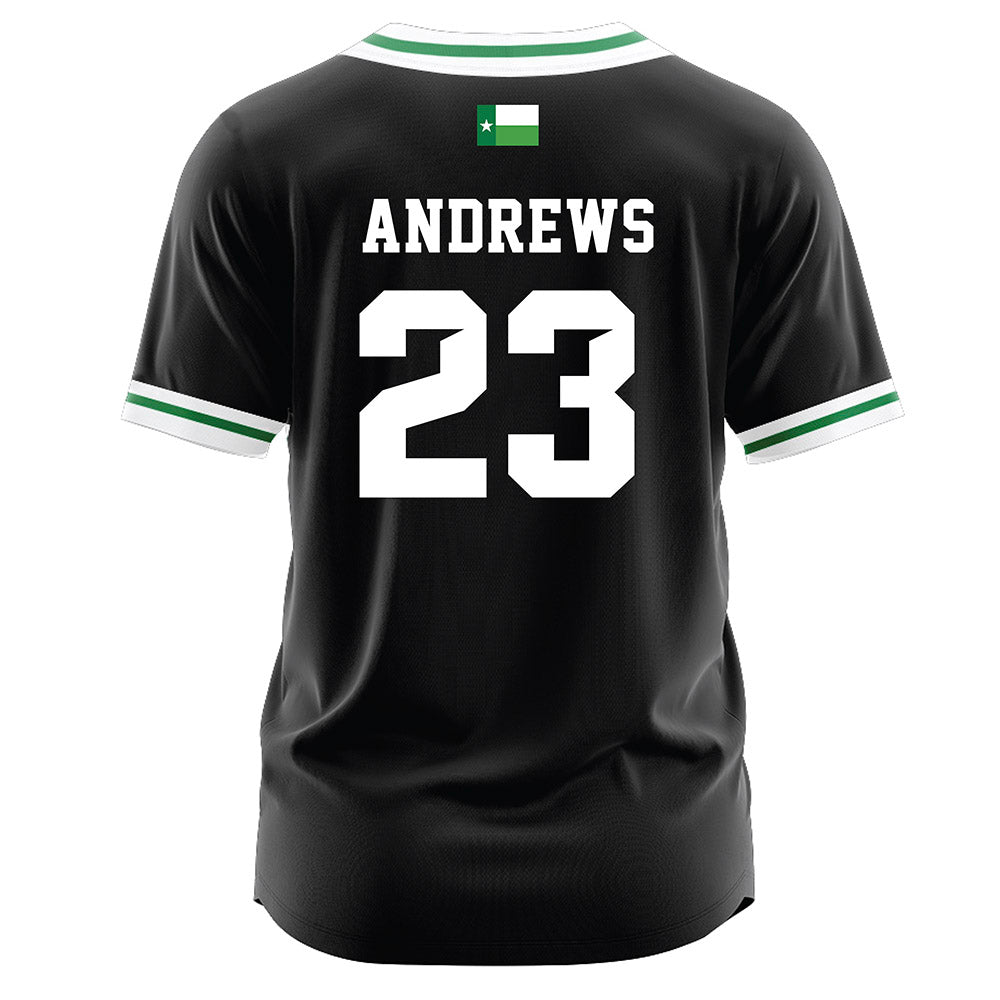 North Texas - NCAA Softball : Elizabeth Andrews - Black Jersey-1