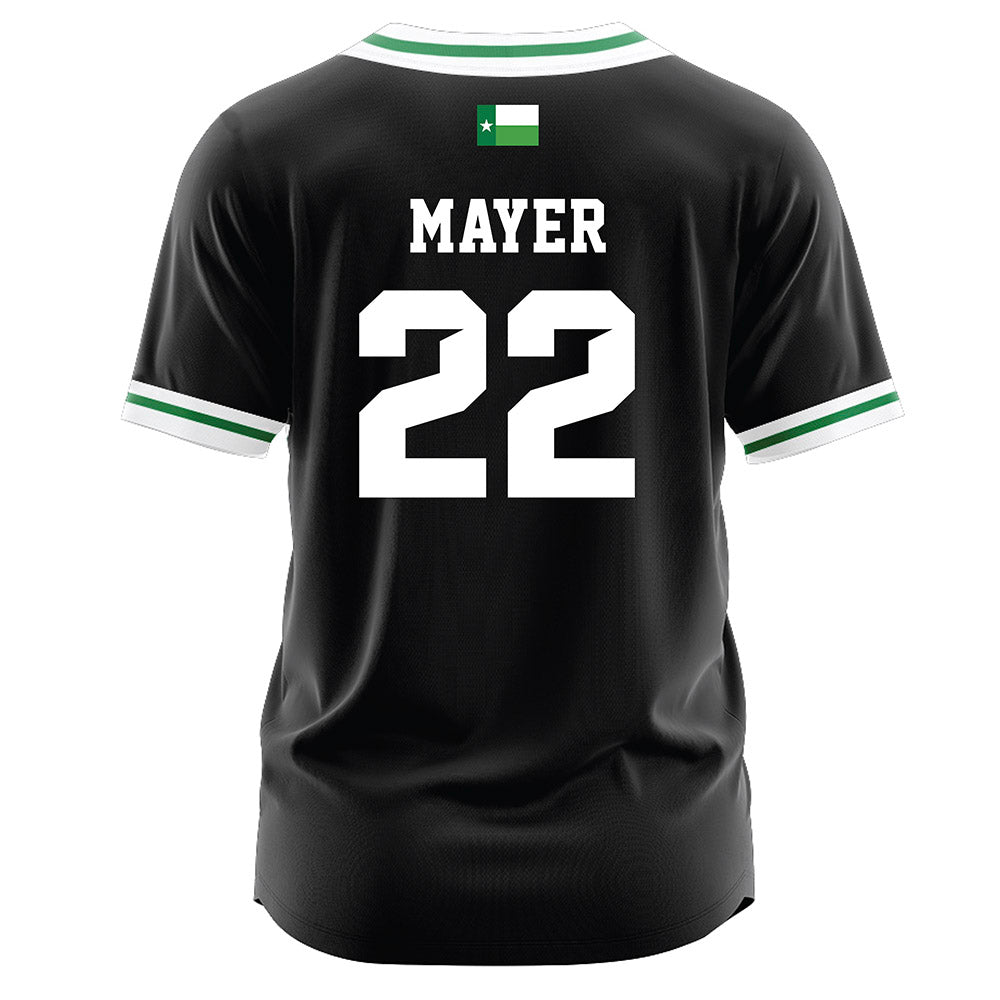 North Texas - NCAA Softball : Sienna Mayer - Black Jersey-1
