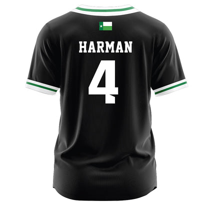 North Texas - NCAA Softball : Bradi Harman - Black Jersey-1