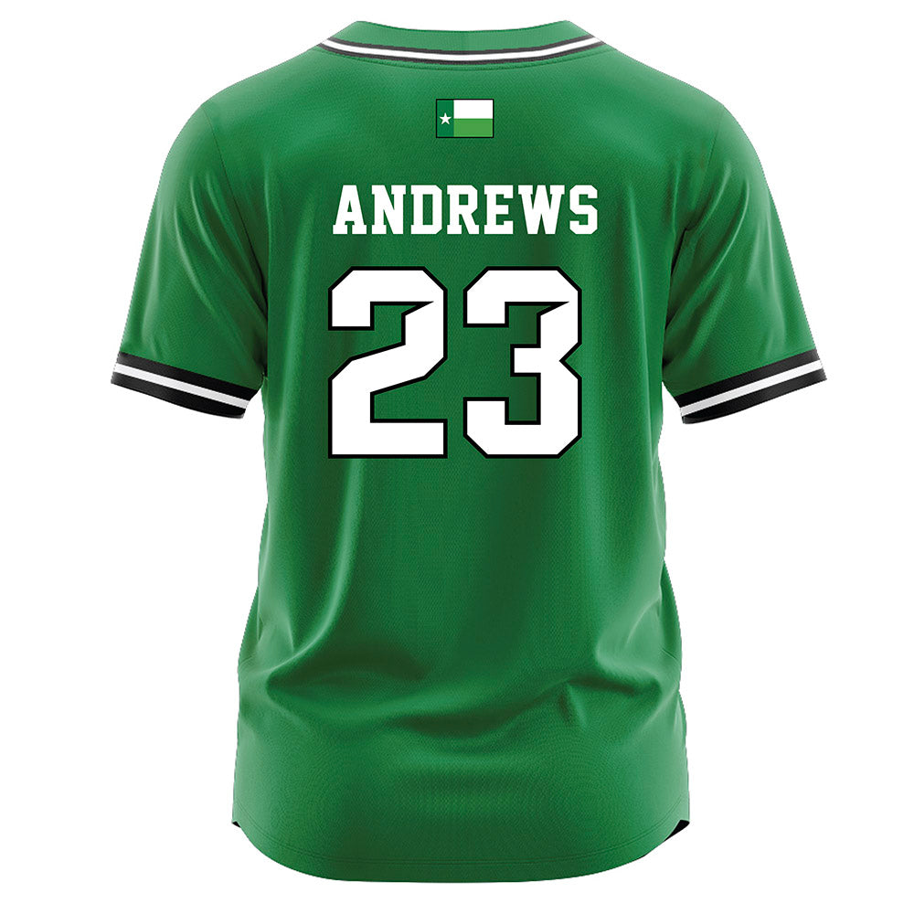 North Texas - NCAA Softball : Elizabeth Andrews - Green Jersey-1