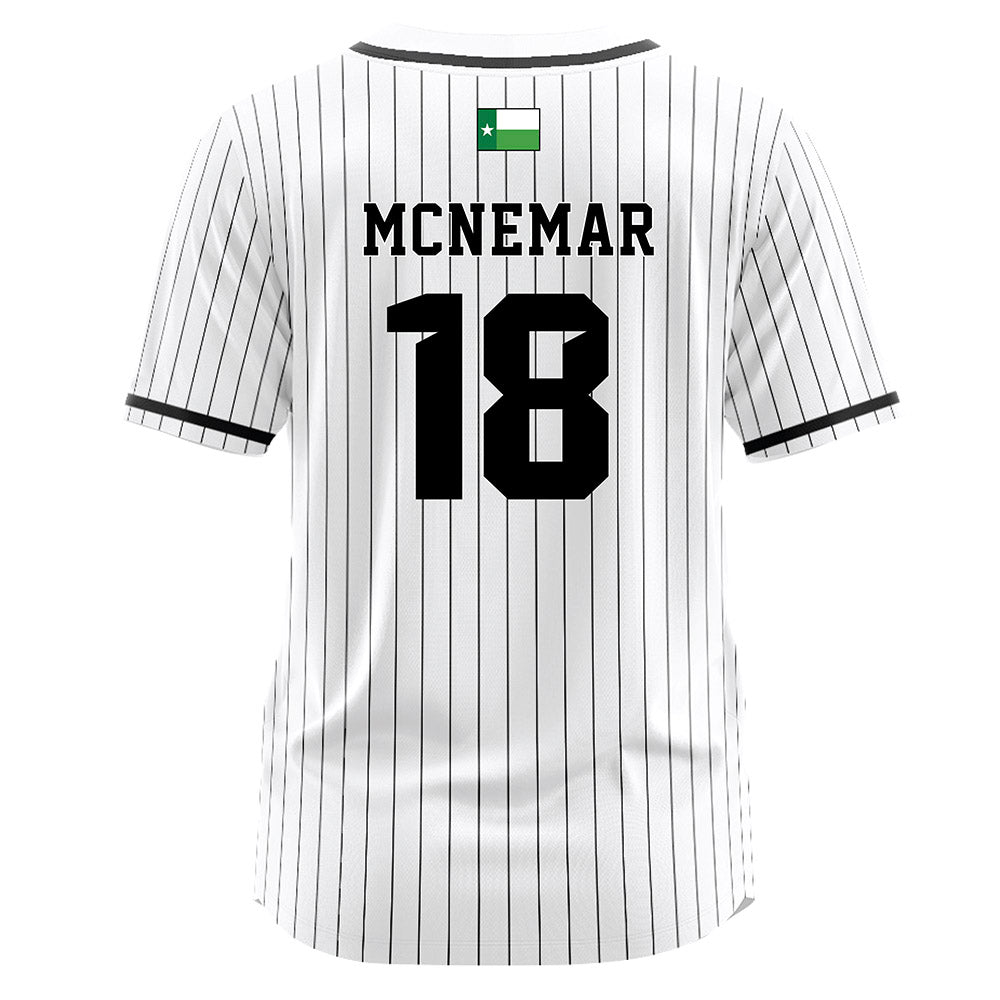 North Texas - NCAA Softball : Riley McNemar - White Pinstripe Jersey