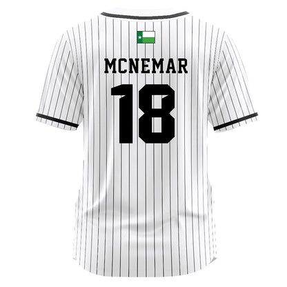 North Texas - NCAA Softball : Riley McNemar - White Pinstripe Jersey