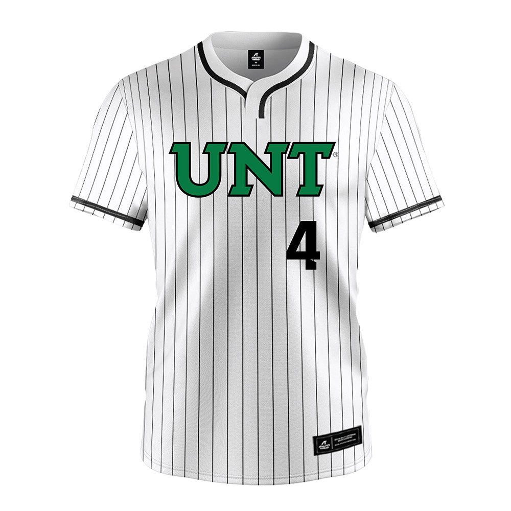 North Texas - NCAA Softball : Bradi Harman - White Pinstripe Jersey-0