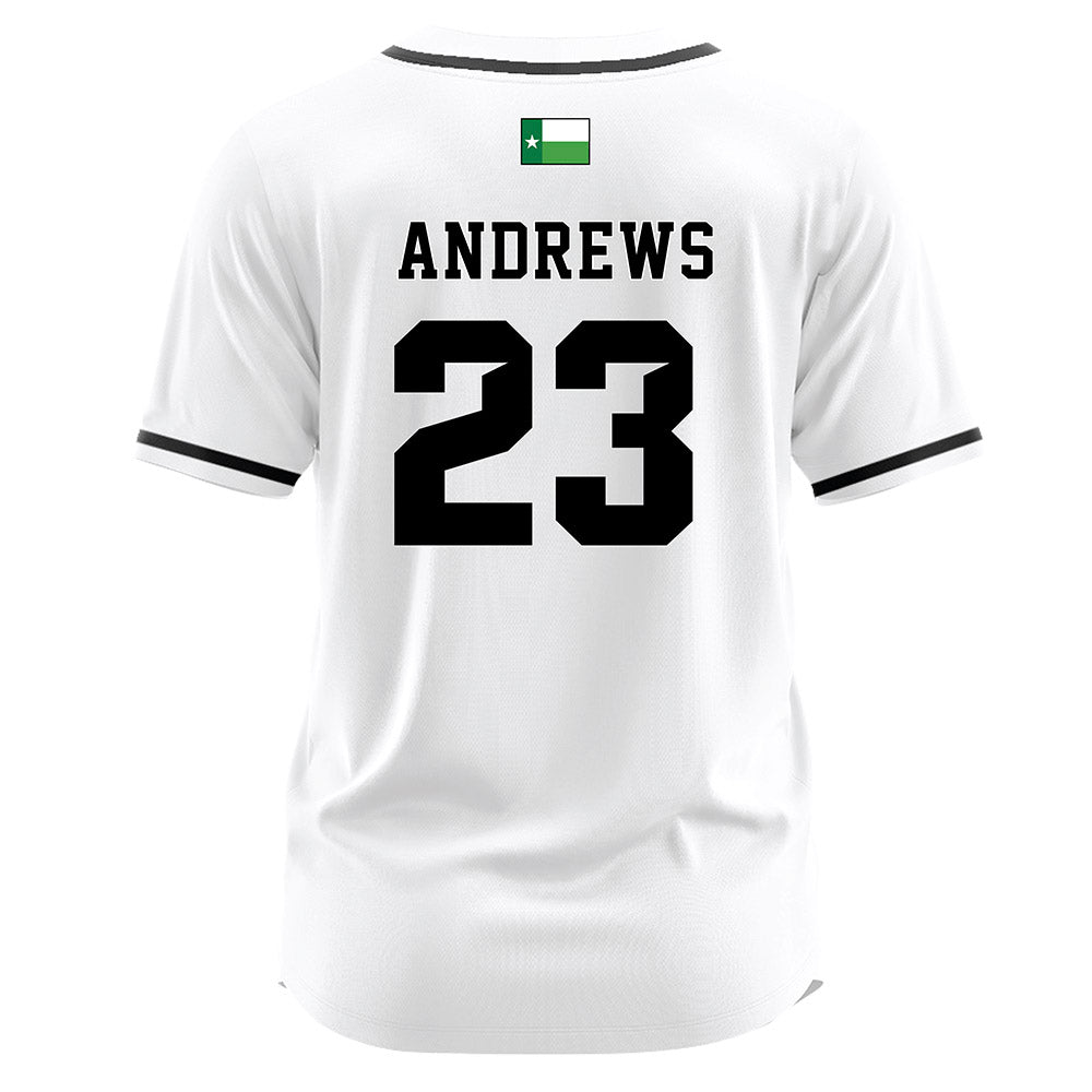 North Texas - NCAA Softball : Elizabeth Andrews - White Jersey-1