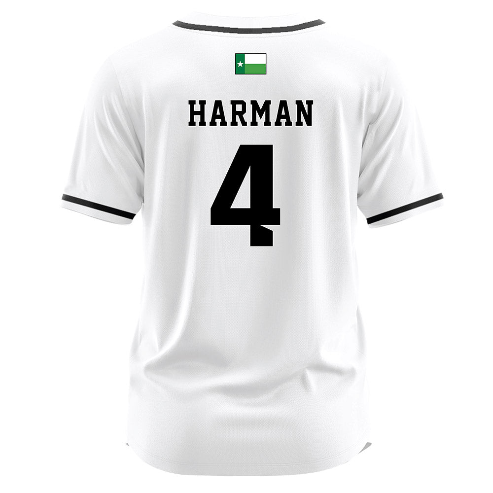North Texas - NCAA Softball : Bradi Harman - White Jersey-1