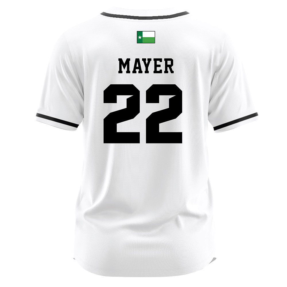 North Texas - NCAA Softball : Sienna Mayer - White Jersey-1