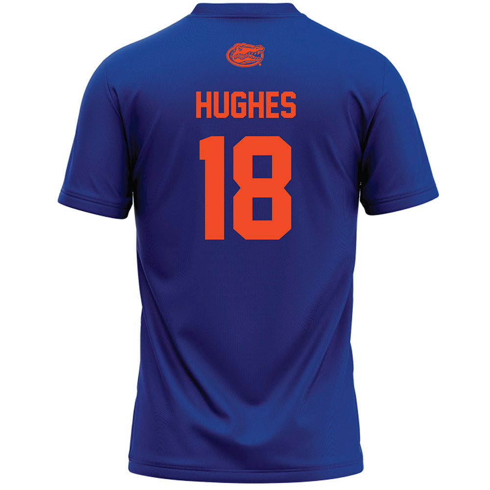 Florida - NCAA Women's Lacrosse : Sam Hughes - Blue Lacrosse Jersey -1