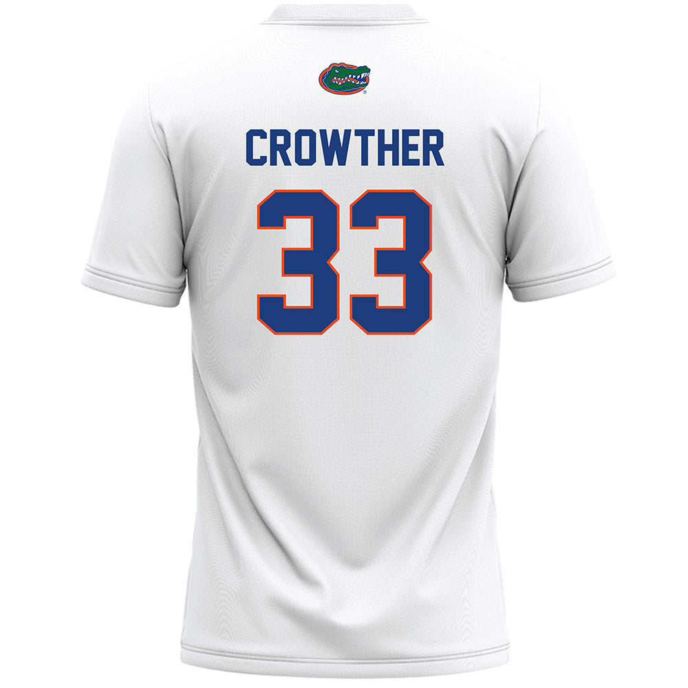 Florida - NCAA Women's Lacrosse : Paige Crowther - White Lacrosse Jersey -1