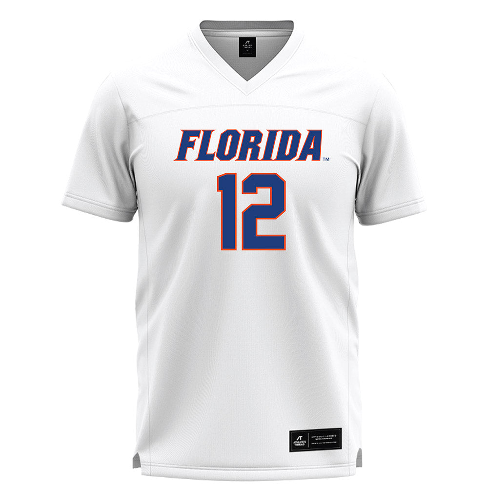 Florida - NCAA Women's Lacrosse : Alexa Stone - White Lacrosse Jersey -0