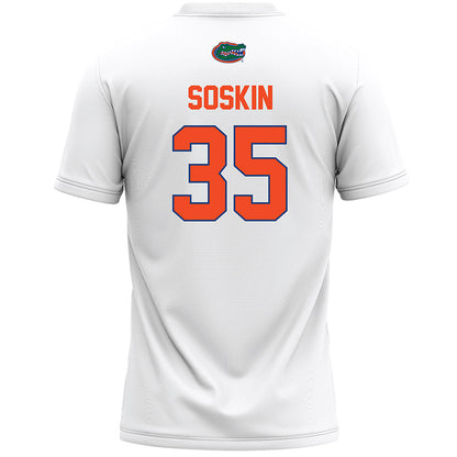 Florida - NCAA Women's Lacrosse : Maya Soskin - White Lacrosse Jersey -1