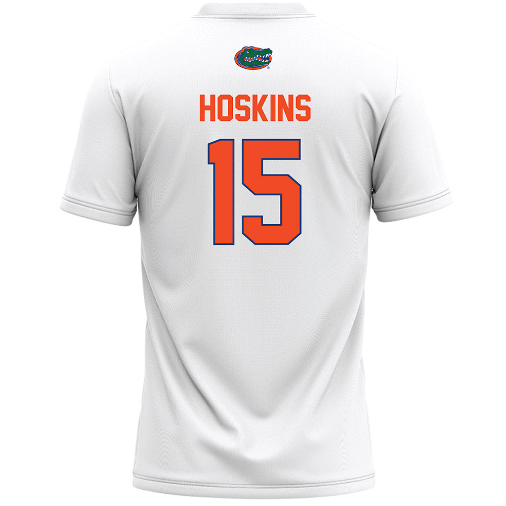 Florida - NCAA Women's Lacrosse : Caroline Hoskins - White Lacrosse Jersey -1