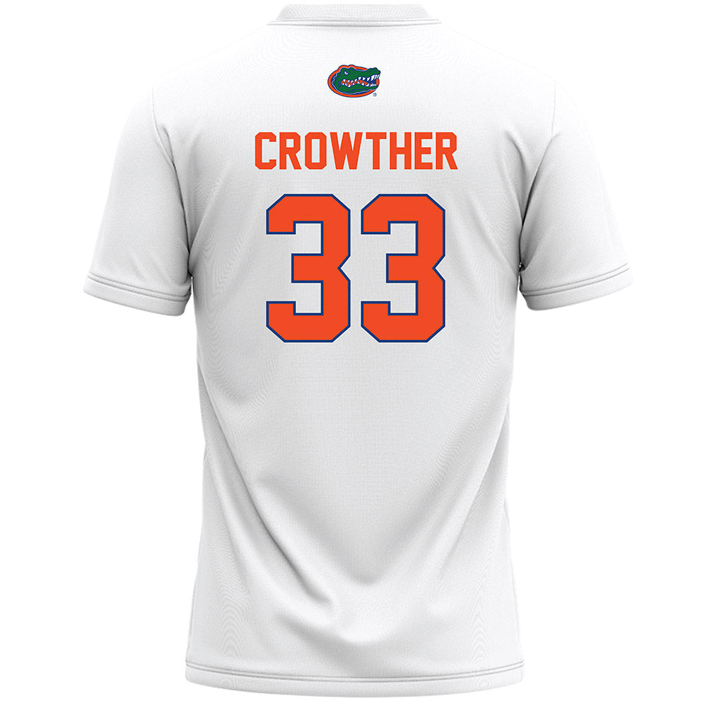Florida - NCAA Women's Lacrosse : Paige Crowther - White Lacrosse Jersey -1