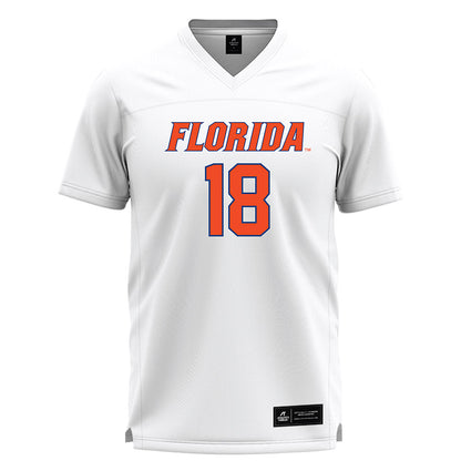 Florida - NCAA Women's Lacrosse : Sam Hughes - White Lacrosse Jersey -0