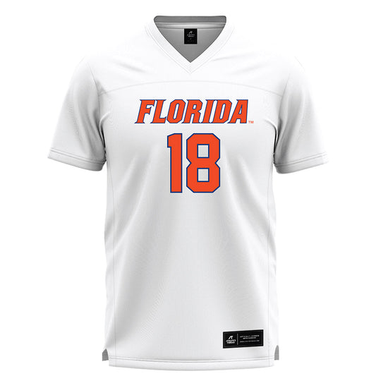 Florida - NCAA Women's Lacrosse : Sam Hughes - White Lacrosse Jersey -0