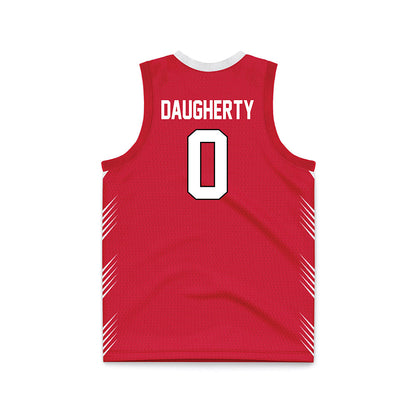 Illinois State - NCAA Men's Basketball : Jack Daugherty - Red Basketball Jersey-1
