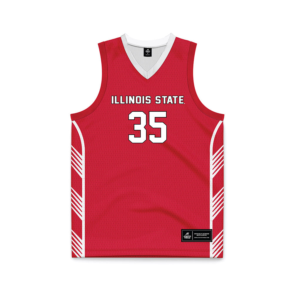 Illinois State - NCAA Men's Basketball : Chase Walker - Red Basketball Jersey-0