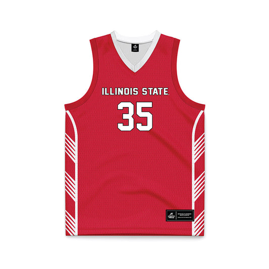 Illinois State - NCAA Men's Basketball : Chase Walker - Red Basketball Jersey-0
