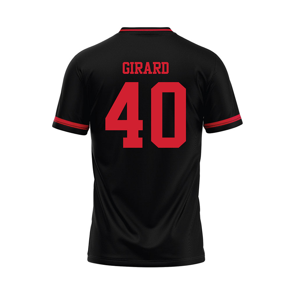 Illinois State - NCAA Baseball : Nolan Girard - Black Baseball Jersey-1