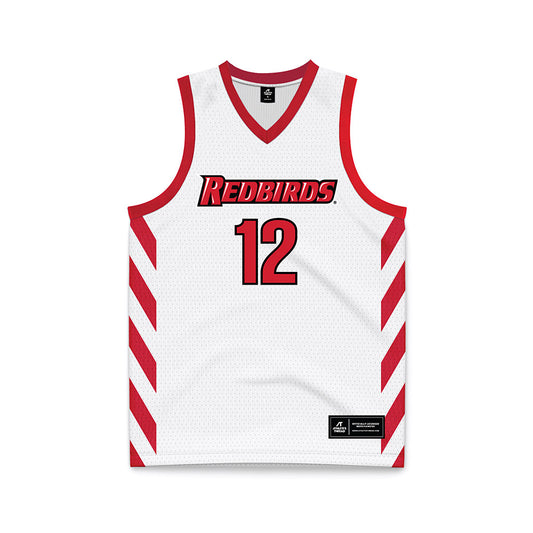 Illinois State - NCAA Women's Basketball : Jordan Fenske - White Basketball Jersey-0