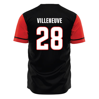 Texas Tech - NCAA Baseball : Robin Villeneuve - Black Jersey-1