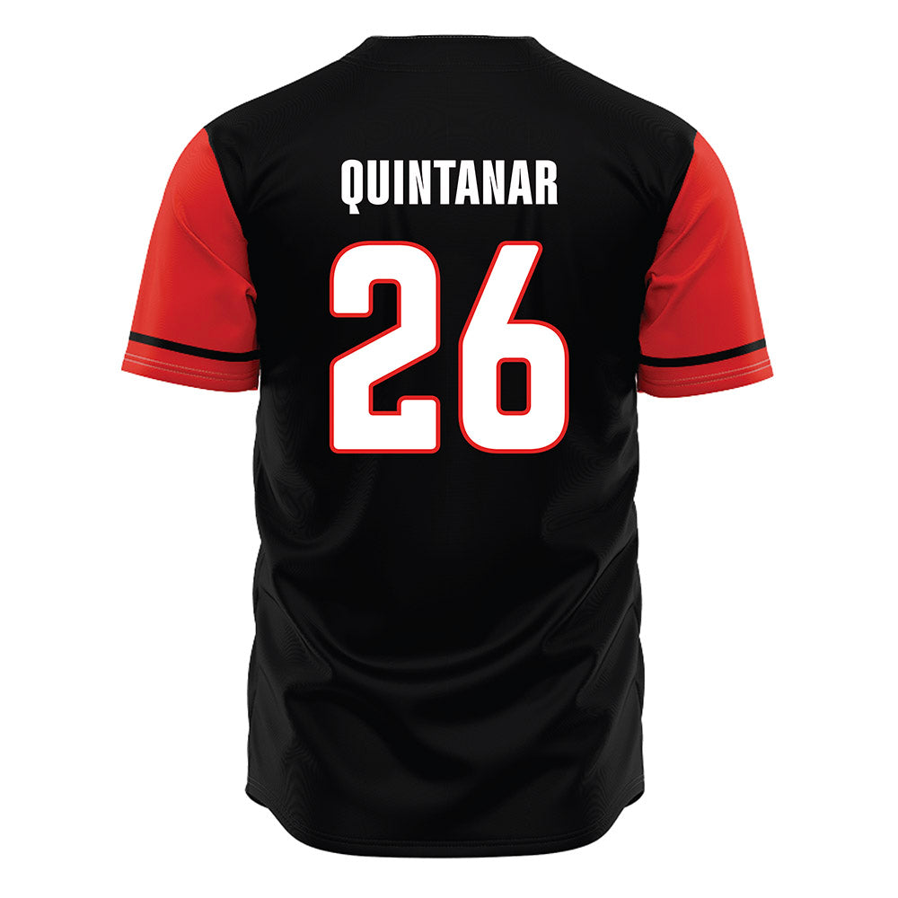 Texas Tech - NCAA Baseball : Matt Quintanar - Black Jersey-1