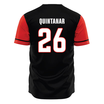 Texas Tech - NCAA Baseball : Matt Quintanar - Black Jersey-1