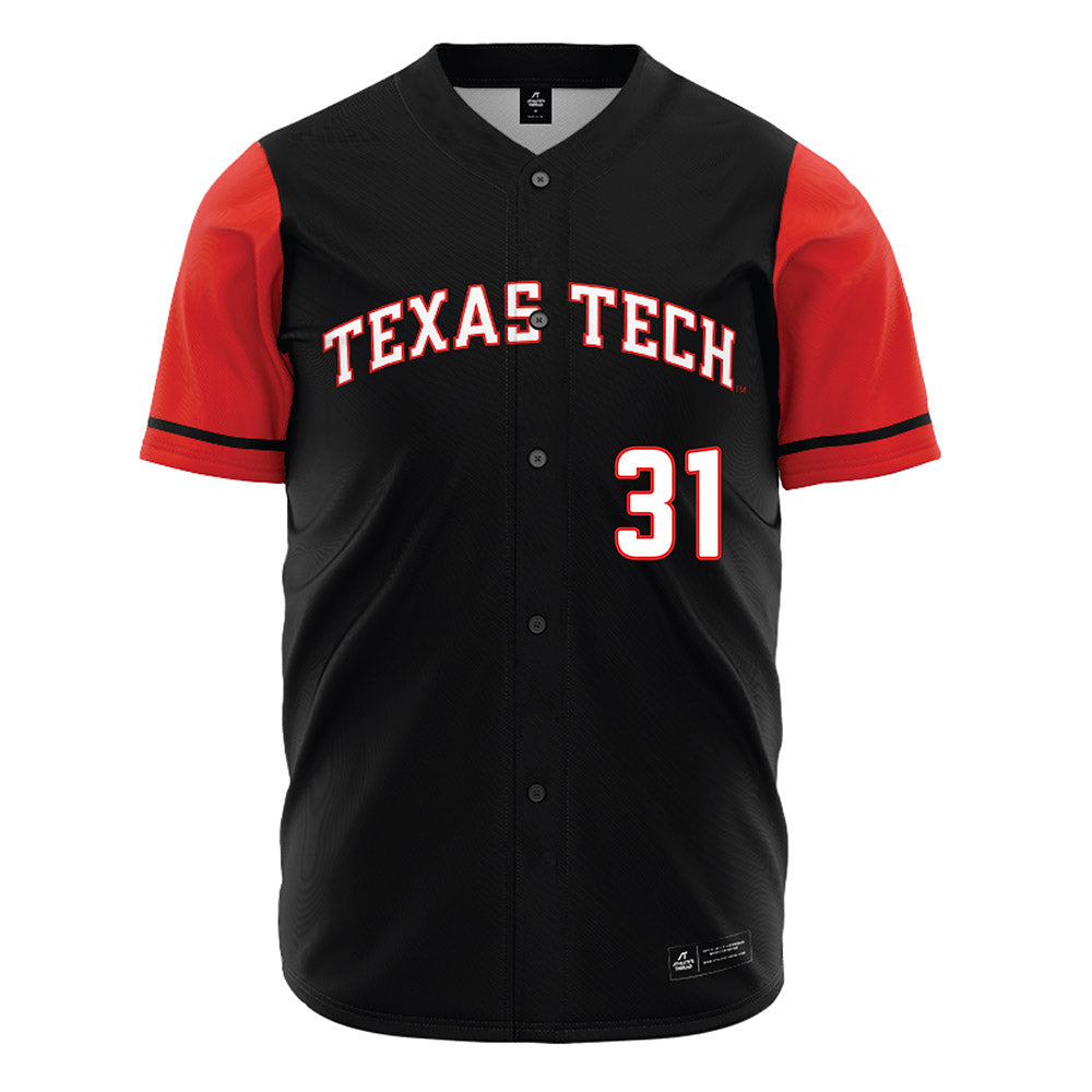 Texas Tech - NCAA Baseball : Kaysen Raineri - Black Jersey-0