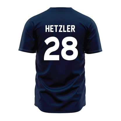 Auburn - NCAA Baseball : Ryan Hetzler - Navy Jersey-1