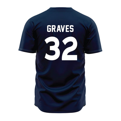 Auburn - NCAA Baseball : Griffin Graves - Navy Jersey