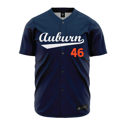 Auburn - NCAA Baseball : Saxon Roberts - Navy Jersey-0