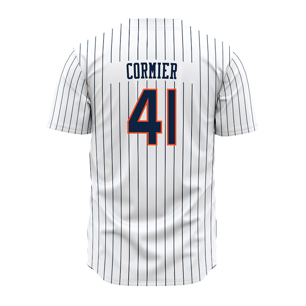 Auburn - NCAA Baseball : LJ Cormier - Pinstripe Jersey-1