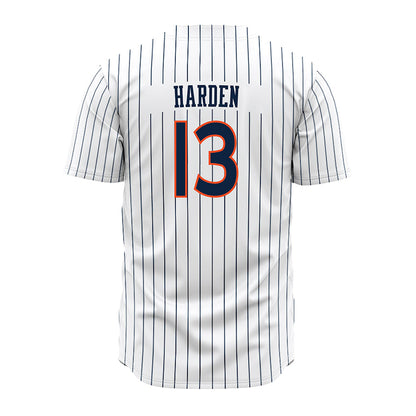 Auburn - NCAA Baseball : Ethan Harden - Pinstripe Jersey-1