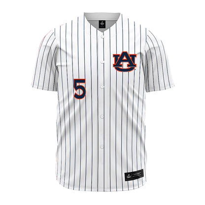 Auburn - NCAA Baseball : Bristol Carter - Pinstripe Jersey-0