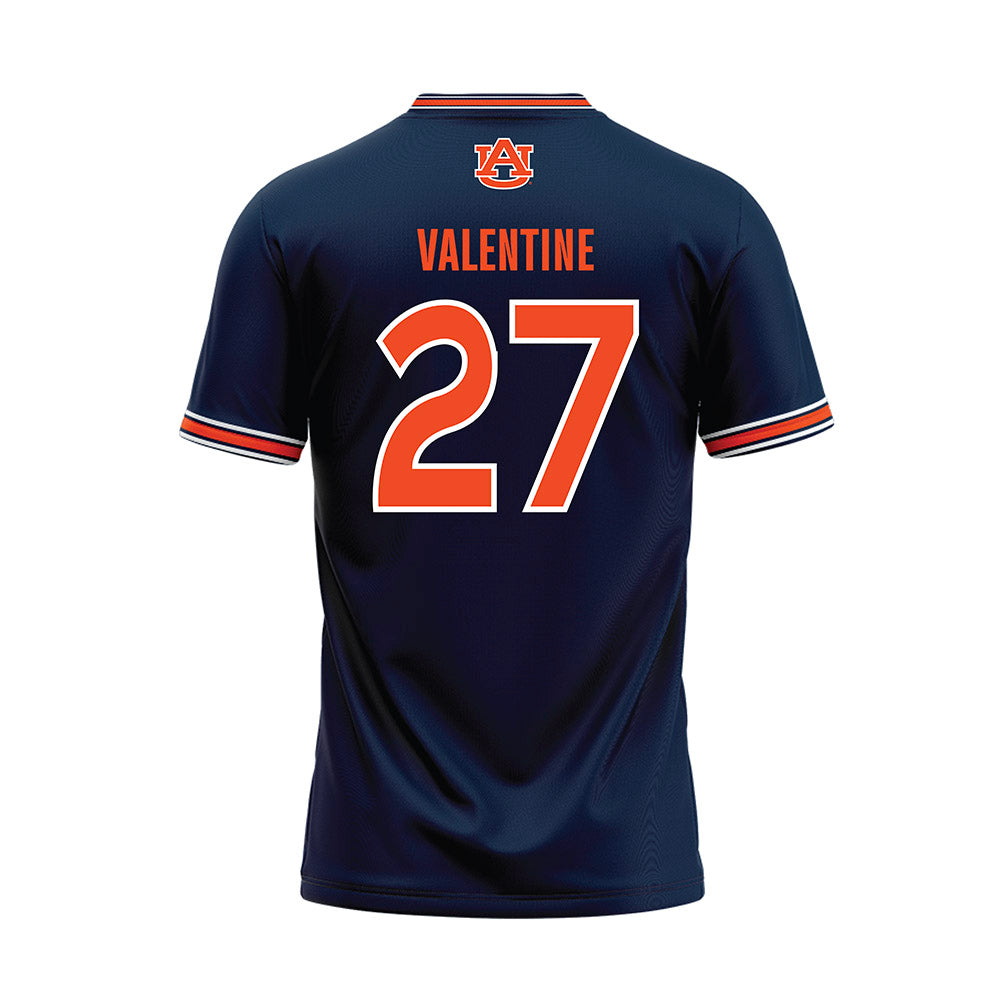 Auburn - NCAA Softball : Peyton Valentine - Navy Baseball Jersey-1