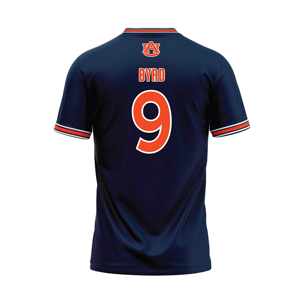 Auburn - NCAA Softball : Leah Byrd - Navy Baseball Jersey-1