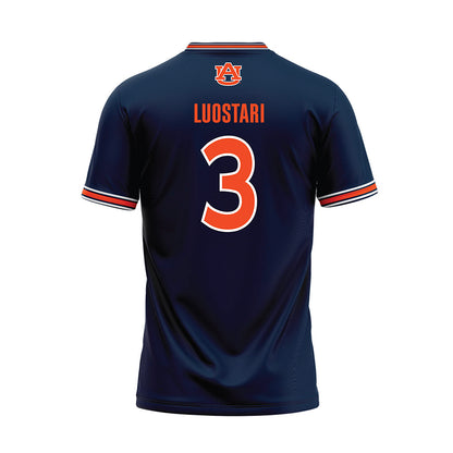 Auburn - NCAA Softball : Melania Luostari - Navy Baseball Jersey-1