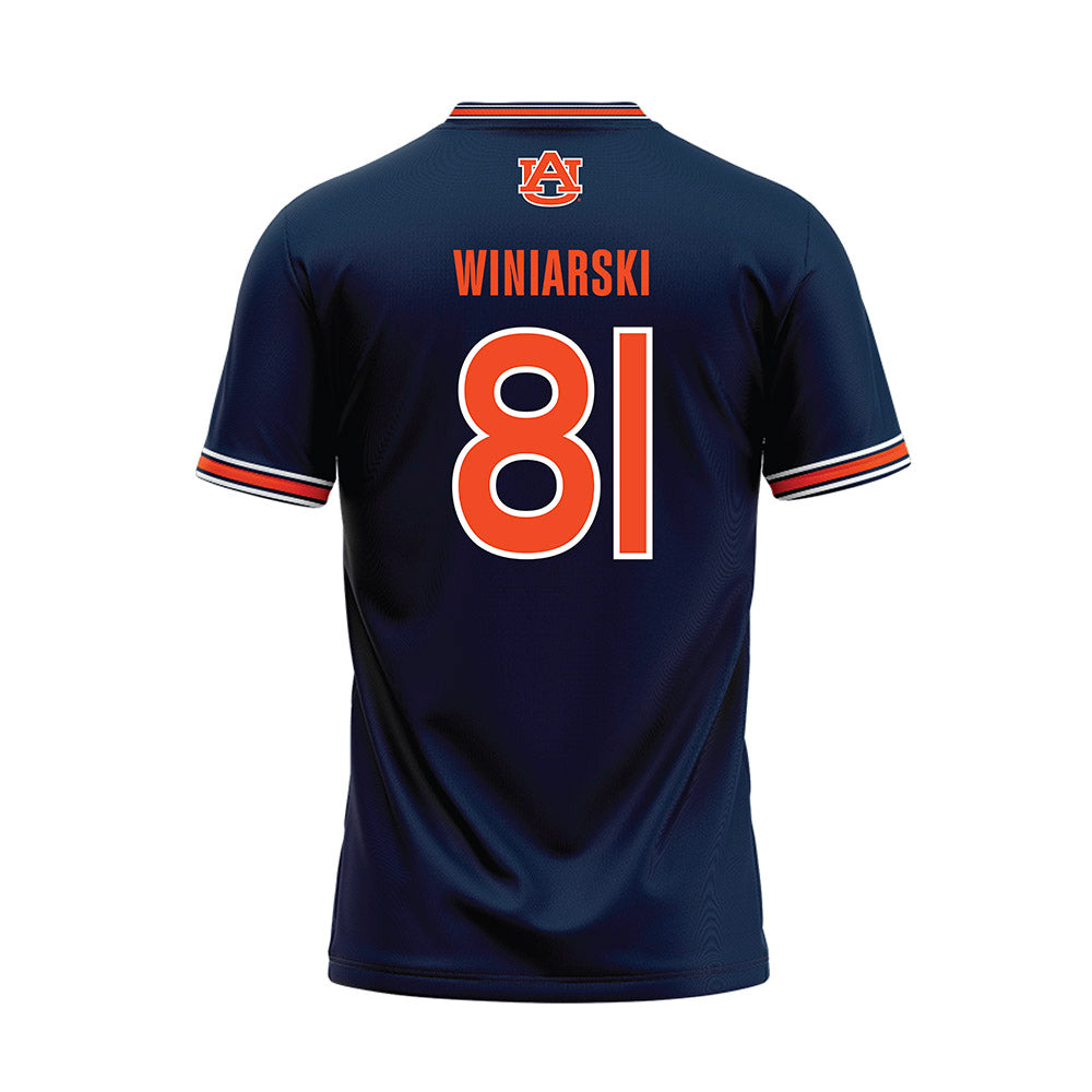 Auburn - NCAA Softball : Camryn Winiarski - Navy Baseball Jersey-1