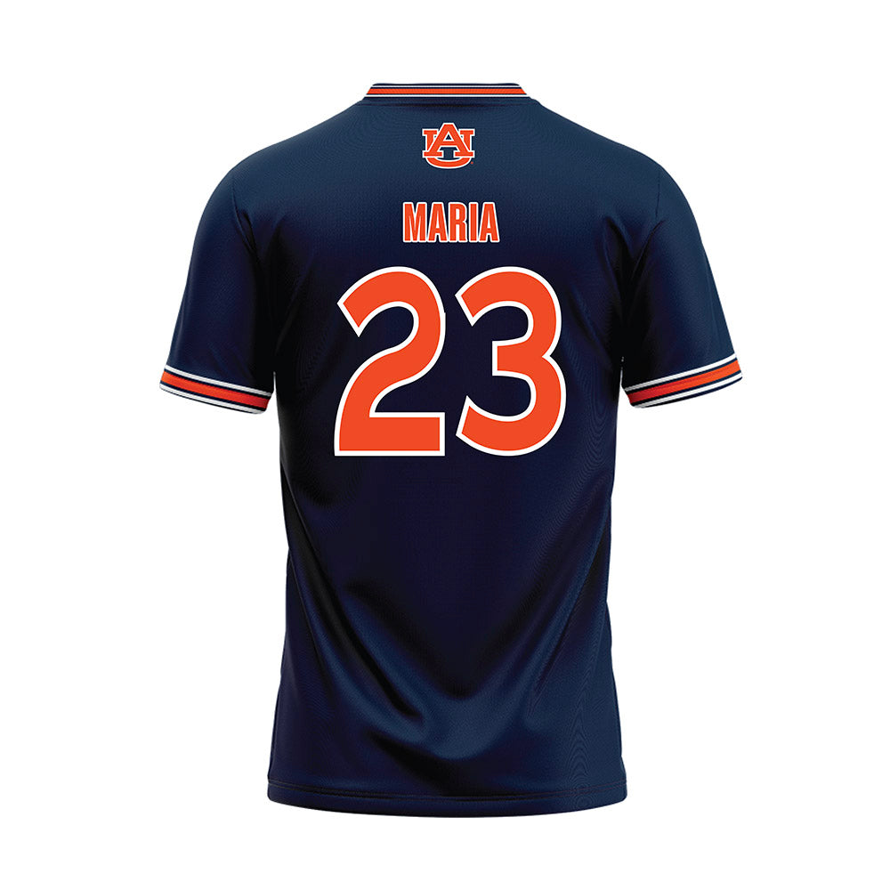 Auburn - NCAA Softball : Bella Maria - Navy Baseball Jersey-1