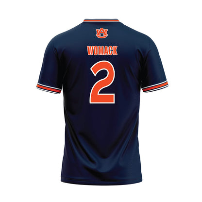 Auburn - NCAA Softball : MaNia Womack - Navy Baseball Jersey-1