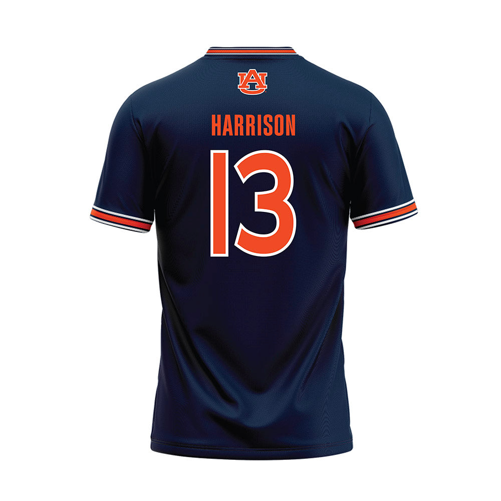 Auburn - NCAA Softball : Ella Harrison - Navy Baseball Jersey-1
