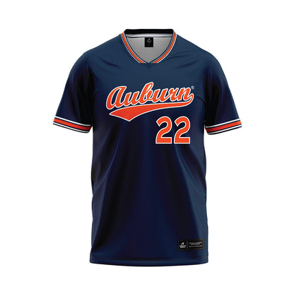 Auburn - NCAA Softball : Haven Roebuck - Navy Baseball Jersey-0